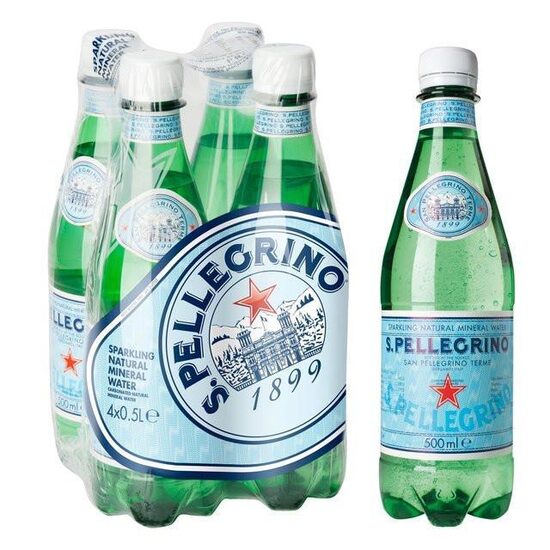 Minerālūdens S.PELLEGRINO, gāzēts, PET, 0.5 l(DEP)